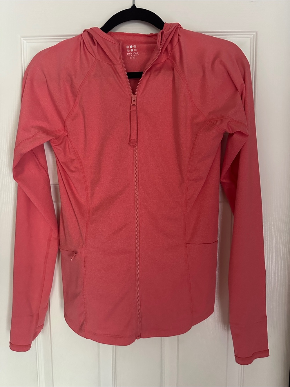 Title nine Coral Pink Sun zip Hoodie